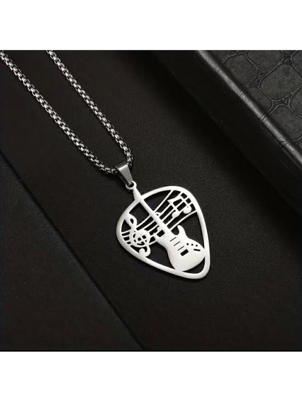 Guitar Pick Rocker Necklace and Pendant #847 - Picture 6 of 9